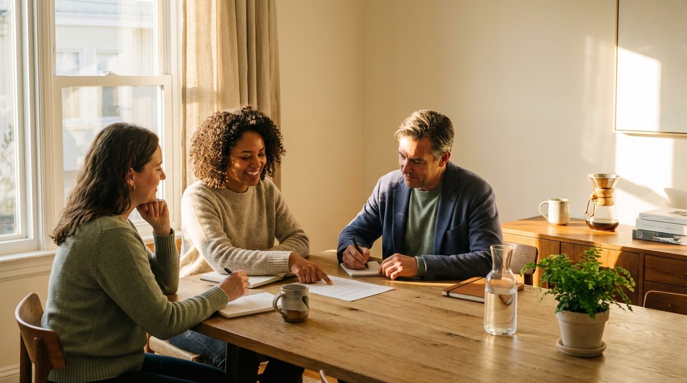 Foundation leaders and Basion team collaborating on patient tools
